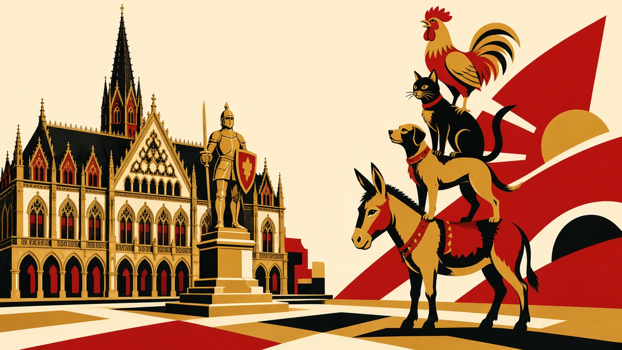 Ilustración de la plaza del mercado de Bremen